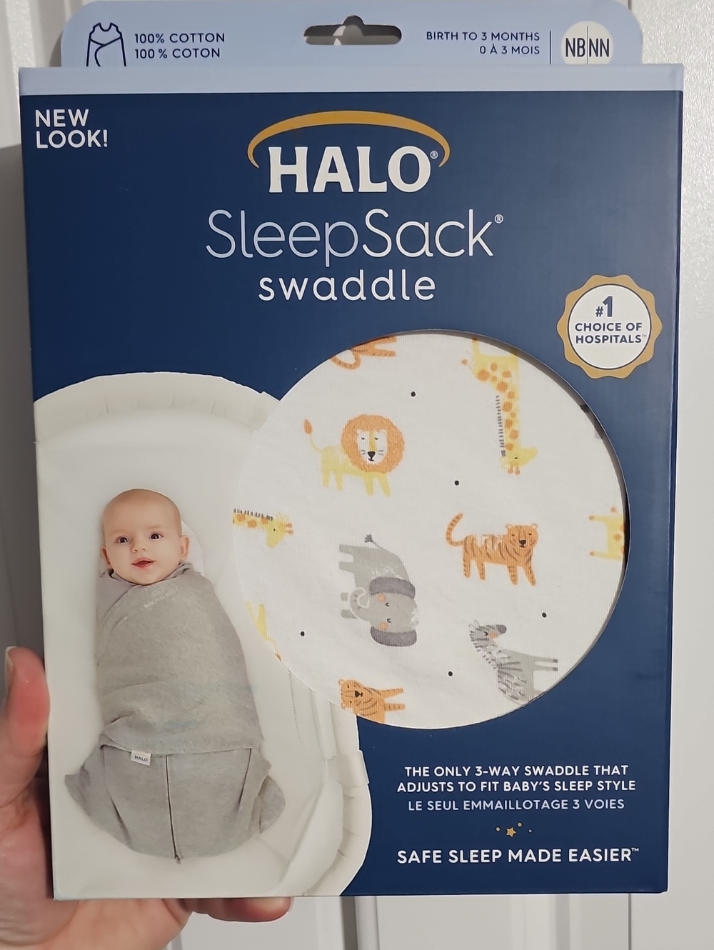 Halo SleepSack Swaddle Newborn - Birth To 3m Safari Animals